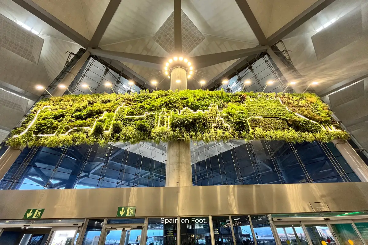 Malaga airport spain on foot 2