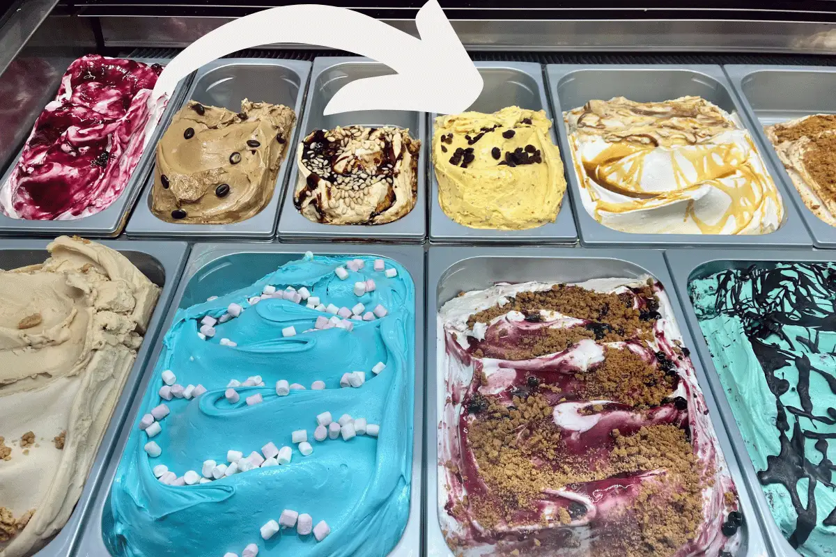 Traditional Malaga ice cream with raisins and wine