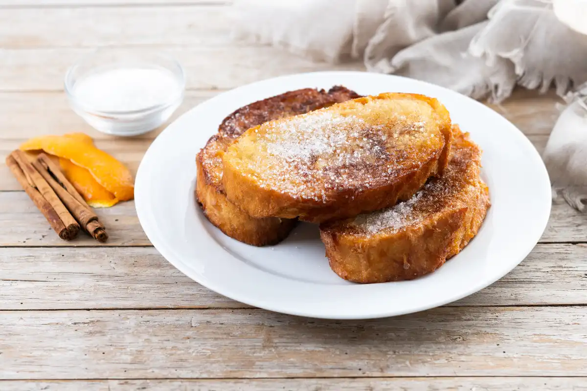Torrijas, Spanish French toast soaked in milk and honey